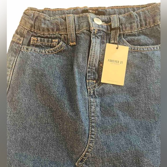 Forever 21‎ Kids, girls size 5/6 blue denim midi skirt - Picture 5 of 5